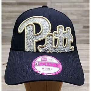 New Era 9Forty University Of Pittsburgh PITT Hat Adjustable Women’s Sequins Cap